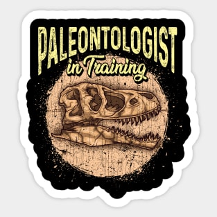 Paleontologist In Training Future Dinosaur Hunter Sticker